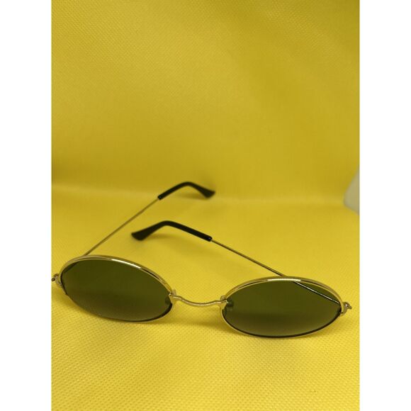 Black round glasses, John Lennon inspired silver frame - Picture 3 of 4